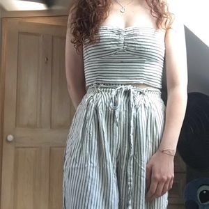 American Eagle two piece stripped set